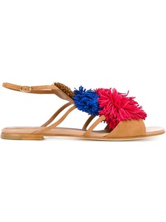 Malone Souliers сандалии с помпонами Sherry