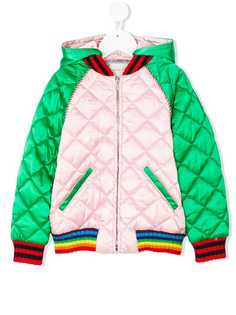 Gucci Kids бомбер с вышивкой