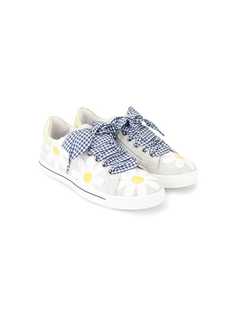 Monnalisa daisy embellished low tops