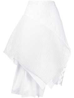 Maurizio Pecoraro асимметричная сетчатая юбка