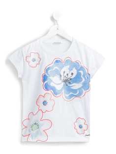 Simonetta футболка с цветочным принтом