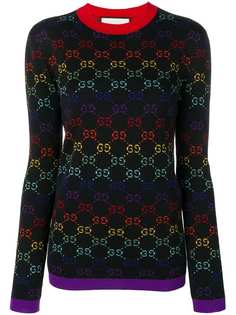 Gucci джемпер с монограммами