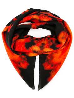Givenchy шарф с узором в виде пламени