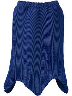 Issey Miyake плиссированная юбка с неравномерным подолом