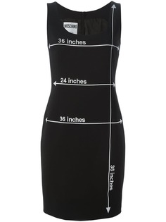 Moschino платье с принтом мерок