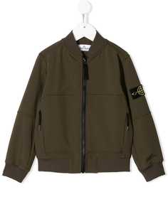 Stone Island Junior patch detailed bomber jacket