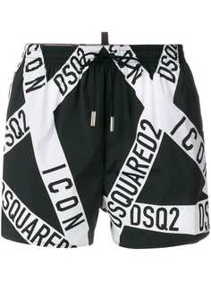 Dsquared2 плавательные шорты с логотипом