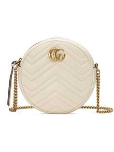 Gucci круглая мини-сумка на плечо GG Marmont