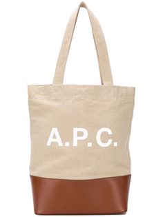 A.P.C. сумка-тоут с принтом логотипа
