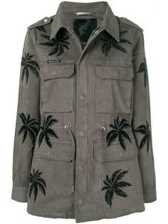 Philipp Plein куртка-карго с изображением пальм