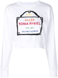 Sonia Rykiel толстовка с принтом логотипа