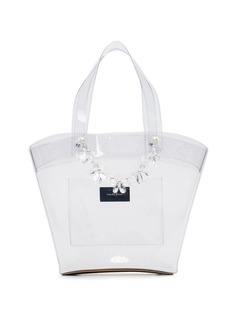 Simone Rocha transparent beaded PVC tote bag