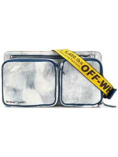 Off-White bleached denim bag