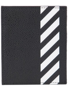 Off-White diagonal stripe card holder