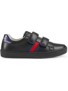 Gucci Kids кроссовки с отделкой Web