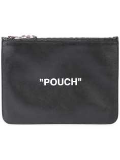 Off-White Pouch zip top clutch
