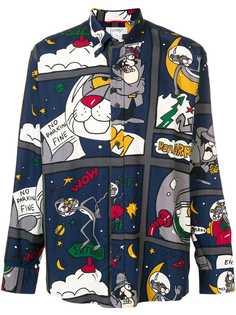 Jc De Castelbajac Vintage рубашка на пуговицах с принтом розовой пантеры