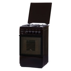Газовая плита FLAMA FG 24227 B, газовая духовка, коричневый