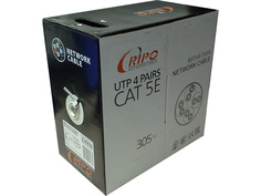 Сетевой кабель RIPO UTP4 cat.5e 24AWG Cu 001-112012/010310