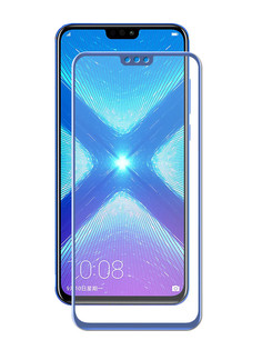 Аксессуар Стекло противоударное для Huawei Honor 8X Gurdini 2.5D Full Screen Blue 907954