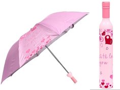 Зонт Эврика В бутылке Pink Love 91542 Evrika