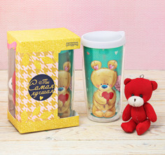 Набор Командор Love you - термостакан 450ml + мишка 3253292