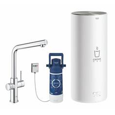 Смеситель для кухни GROHE Red Duo New с функцией кипячения воды (бойлер L-size в комплекте), хром (30325001)