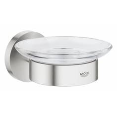 Мыльница GROHE Essentials с держателем, суперсталь