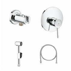 Набор для гигиенического душа GROHE BauClassic со смесителем, хром