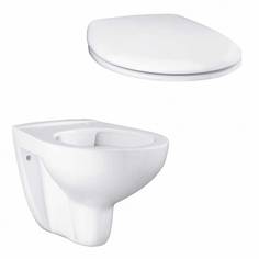 Подвесной безободковый унитаз GROHE Bau Ceramic с сиденьем с микролифтом (NW0005)