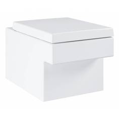 Подвесной безободковый унитаз GROHE Cube Ceramic с сиденьем с микролифтом (NW0038)