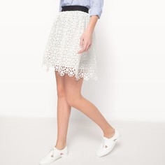 Юбка расклешенная из кружева La Redoute Collections