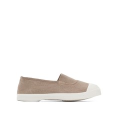 Кеды на плоской подошве с эластичной вставкой из ткани Bensimon