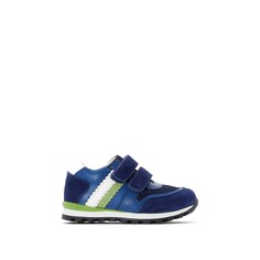 Кеды из кожи и текстиля на липучках 21-24 La Redoute Collections