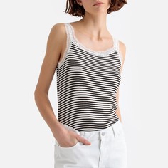 Топ в полоску на тонких бретелях La Redoute Collections