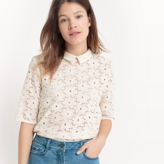 Блузка с английским шитьем La Redoute Collections