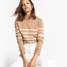 Пуловер шерстяной в полоску La Redoute Collections