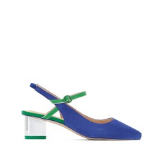 Балетки из кожи трехцветные La Redoute Collections