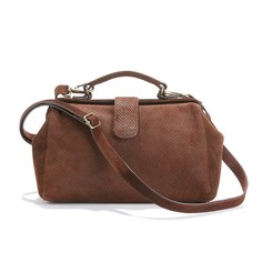 Сумка кожаная, фасон боулинг La Redoute Collections