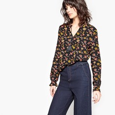 Блузка в стиле фолк с рисунком La Redoute Collections