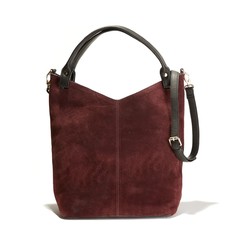 Сумка с ручками из невыделанной кожи La Redoute Collections