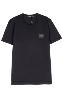 Темно-синяя футболка Dolce & Gabbana