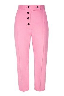 Хлопковые розовые брюки Ruban