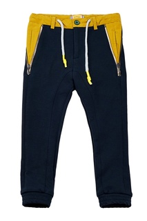 Синие брюки с контрастной вставкой #Mumofsix