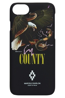Чехол для iPhone 8 с орлом и змеей Marcelo Burlon County Of Milan