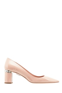 Лакированные бежевые туфли Miu Miu