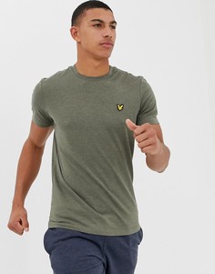 Меланжевая футболка хаки с логотипом Lyle & Scott Fitness Martin - Зеленый