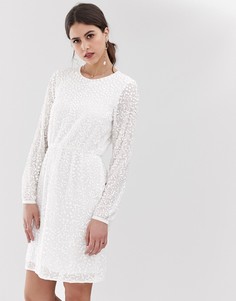 Белое платье мини с открытой спиной Y.A.S - Белый