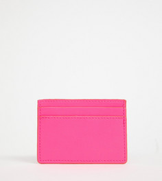 Ярко-розовая визитница My Accessories London - Розовый