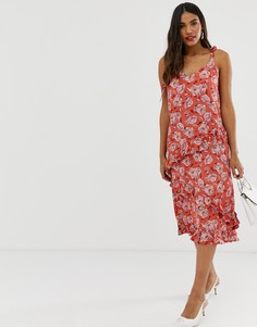 Платье миди с цветочным принтом Vila - Мульти